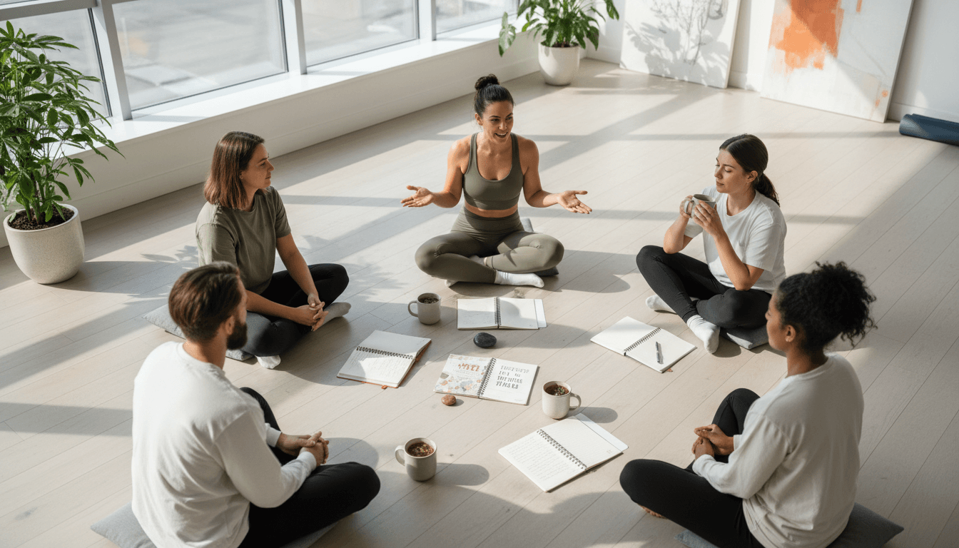 High-performance coaching session in natural setting